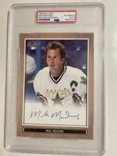 2006-07 Upper Deck BEE HIVE 5X7 Jumbo Mike Modano ON CARD PSA/DNA Authentic Auto