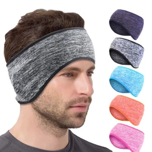 Winter Fleece Ear Warmers Headband Men Women Cycling Biking Warm Ski Ear Band - Picture 1 of 16