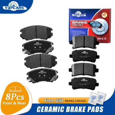 For 2003-2005 Chevy Malibu 2011-2014 Buick Regal Front + Rear Ceramic Brake Pads - Image 1 of 4