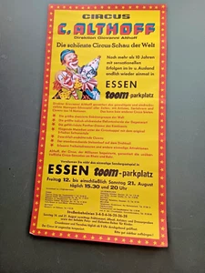 1977 plakat CIRCUS CARL ALTHOFF giovanni cirque circo poster affiche locandina - Bild 1 von 1