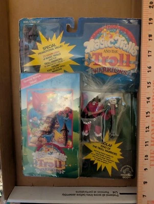 Figura de colección 1992 Applause Magic Trolls & Troll Warriors King Nolaf y VHS SELLADO Foto 1 de 4