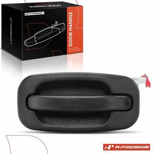 Black Exterior Door Handle Rear Driver LH for Chevy Silverado GMC Sierra CrewCab - Picture 1 of 10