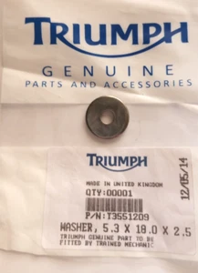 Triumph Tiger Waschmaschine 5,3X18X2.5 NOS T3551209 (L-7712) - Bild 1 von 1