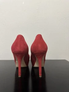 Red Sergio Rossi High Heels Size 37 - Picture 1 of 9