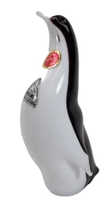 Ferro & Lazzarini Murano Art Glass Penguin  6" - Picture 1 of 6