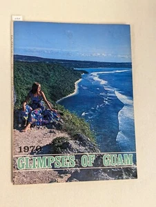 Vtg Glimpses Of Guam 1970 ~ Fold-out Map ~ Native people ~ Military ~ Photos - Picture 1 of 8