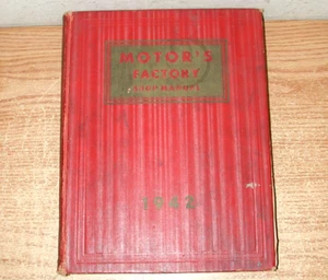 VINTAGE 1942 MOTOR'S FACTORY SHOP MANUAL SIXTH EDITION - Picture 1 of 12