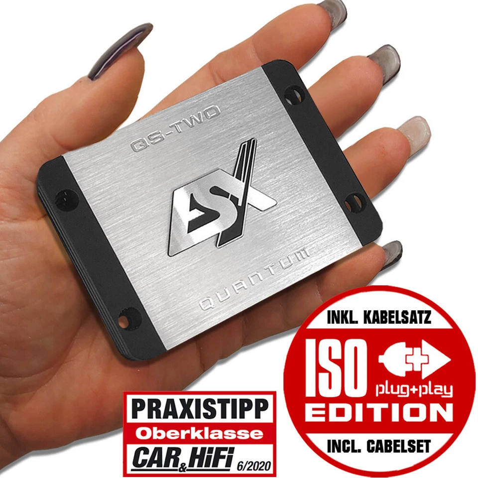 ESX QS-TWO Quantum 2/1-Kanal Endstufe 380W - Silber/Schwarz