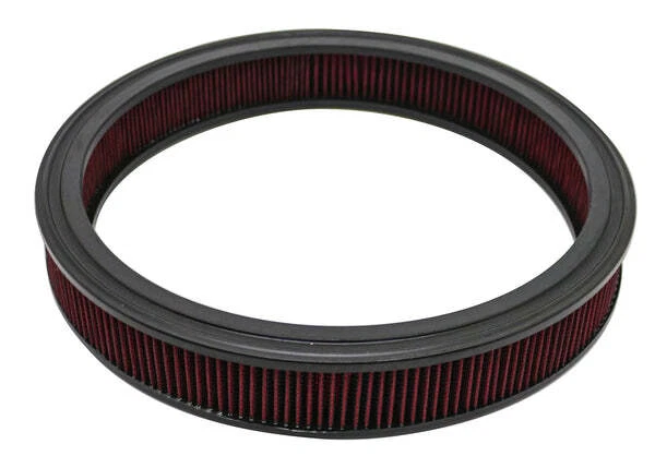 Filtro purificador de aire redondo de 14 x 2 pulgadas universal lavable algodón rojo Foto 1 de 1