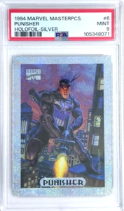 1994 Marvel Masterpieces Silver Holofoil #6 Punisher PSA 9 MINT - Picture 1 of 2