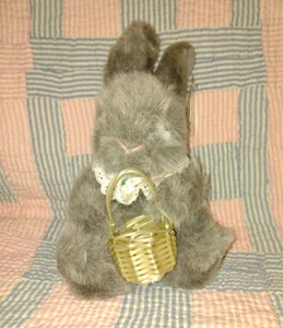 Ganz Heritage Collection "Bonnie" Plush Bunny Rabbit with Basket - #10 - Picture 1 of 11