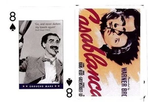 GROUCHO MARX CARTA DA GIOCO PIATNIK SERIE MOVIE STARS PLAYING CARDS NUOVA - Imagen 1 de 1