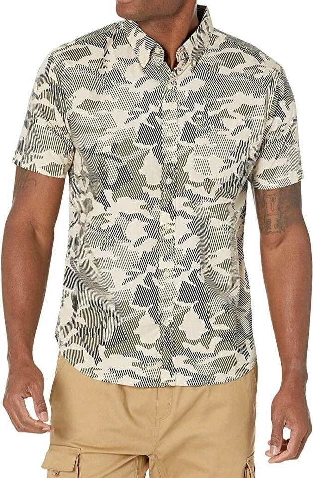CATERPILLAR Men's Foundation Button Down Short-Sleeve Shirt Size XL - Image 1 of 1