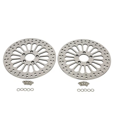 2 piezas Rotores de freno delanteros 11,8" Super radios disco SS para Harley Touring 2008-2013 Foto 1 de 4