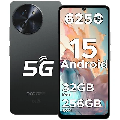 DOOGEE Note 59 Pro Unlocked Cell Phone 5G Android 15, 32GB+256GB, 6250mAh, 120Hz