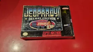 Super Nintendo Entertainment System Jeopardy deluxe Game 1991 - NTSC format - Picture 1 of 3