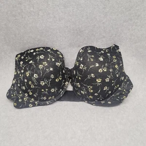 PINK Victoria's Secret 38D Wear Everywhere Black and Yellow T-Shirt Push-Up Bra - Picture 1 of 7