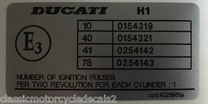 Ducati 916 996 NEOGARTY REPLIKAT LINKER RAHMEN RESTAURATION ABZIEHBILD - Bild 1 von 1