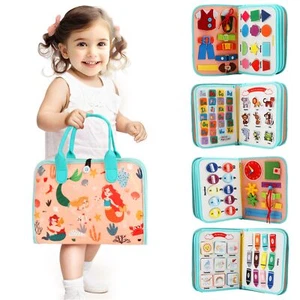 Toddler Busy Board Montessori Toys for Toddlers 1-3 Year Old Educational Acti... - Picture 1 of 7