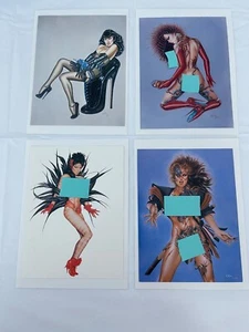 1980 Olivia De Berardinis Greeting Cards Envelopes Bettie Page 1984 Tattoo 1991 - Picture 1 of 11