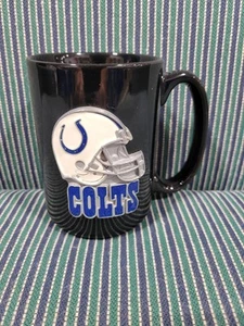 NFL Indianapolis Colts Mug Black 3D Helmet Super Bowl Champions Heavy Coffee Cup - Picture 1 of 5