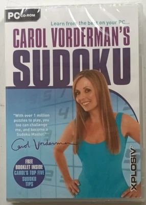 CAROL VORDERMAN'S SUDOKU PC CD-ROM PUZZLE GAME UK ORIGINAL brand new & sealed - Image 1 of 2