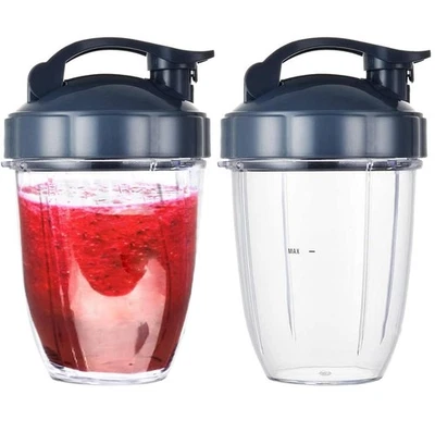 Juego de tazas de repuesto de 18 oz con tapa abatible compatible con Nutribulle... Foto 1 de 4