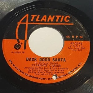 Clarence Carter: Back Door Santa / That Old Time Feeling 45 - Atlantic 45-2576 - Picture 1 of 2