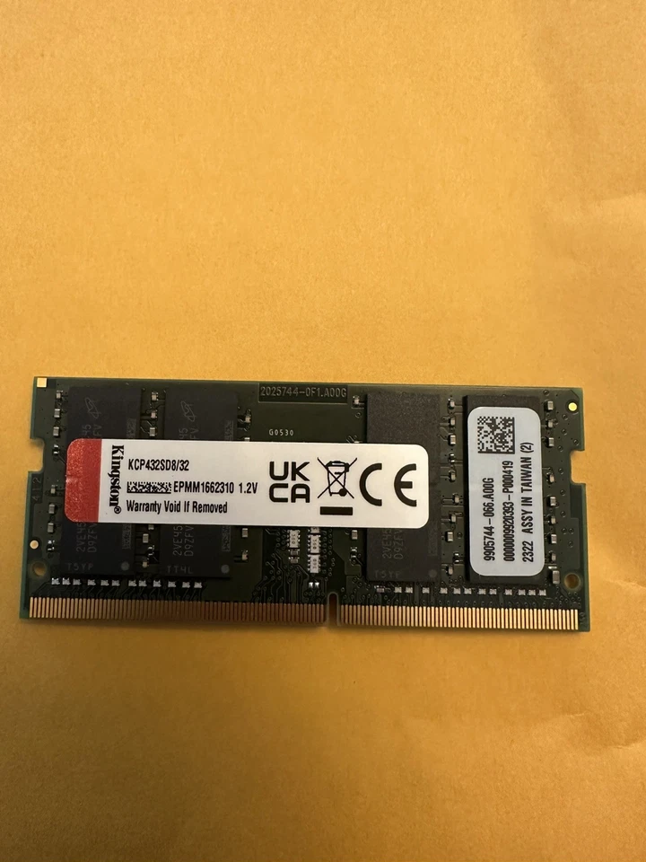 Kingston - KCP432SD8/32 - 32GB DDR4 SDRAM Memory Module - Image 1 of 3