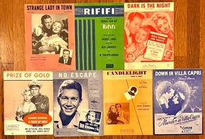 7 Uncommon 50s FILM sheet music GREER GARSON Danielle Darrieux MAI ZETTERLING... - Picture 1 of 1