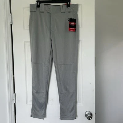 NWT!! Rawlings Mens Large Gray Baseball Pants Jogger Fit New With Tags - Image 1 of 4