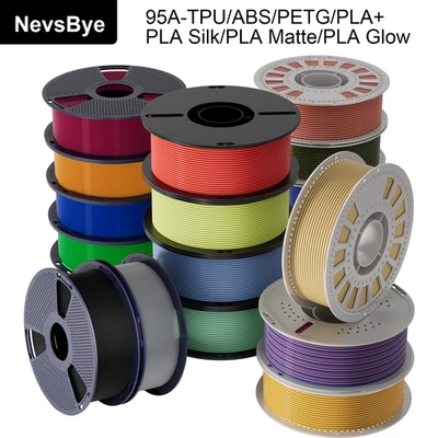 🔥【Buy 5 Pay 3】PETG PLA PLA+ ABS TPU 3D Printer Filament 1KG 1.75mm Neatly Wound - Image 1 of 4