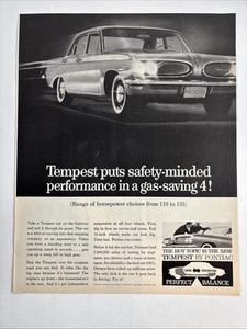 Pubblicità Pontiac Tempest 1961 stampa grande per telaio La trasmissione è nella parte posteriore - Foto 1 di 9