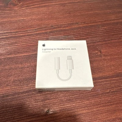 OEM Apple Lightning to Headphone Jack AUX Adapter For iPhone BRAND NEW SEALED! - Image 1 of 2