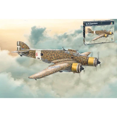 S.79 SPARVIERO BOMBER VERSION KIT 1:72 Italeri Kit Aerei Nouveau modèle - Photo 1/3