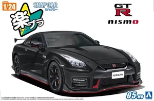 Aoshima 1/24 Snap Car 05-MB Nismo Nissan GT-R R35 2017 Meteor Flake Black Pearl - Picture 1 of 5