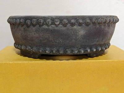 Maceta Bonsai Japonesa TOKONAME FUSHU Forma Redonda D11cm H3.6cm Negra Sin Esmaltar Foto 1 de 4