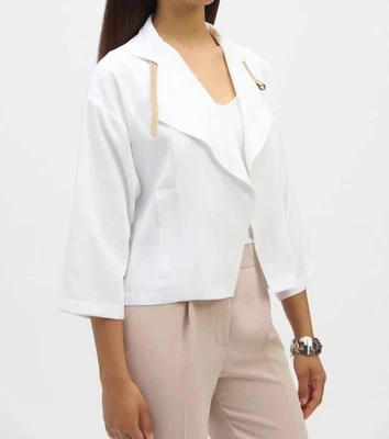 Joseph Ribkoff Leatherette Strap Cover Up Jacket Size 10 (12 UK) - Image 1 of 4