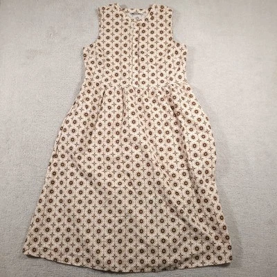 Vestido midi Croft Barrow sin mangas para mujer mediano geométrico boho bolsillos verano Foto 1 de 4