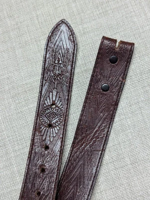 Cinturón hebilla LEVIS 32 indio TOOLED nativo americano vintage hecho en EE. UU. OCCIDENTAL Foto 1 de 4