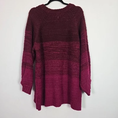 Ingrid & ISabel Women's Sweater XXL pullover Long sleeve Red ombre - Image 1 of 4