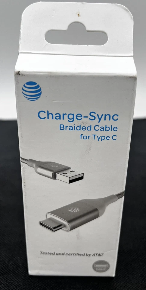 Charger -Sync Braided Cable For Type C 4ft - Image 1 of 4