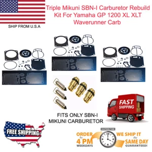 Kit de reconstrucción de carburador triple Mikuni SBNI Yamaha GP 1200 XL XLT Waverunner. - Imagen 1 de 12