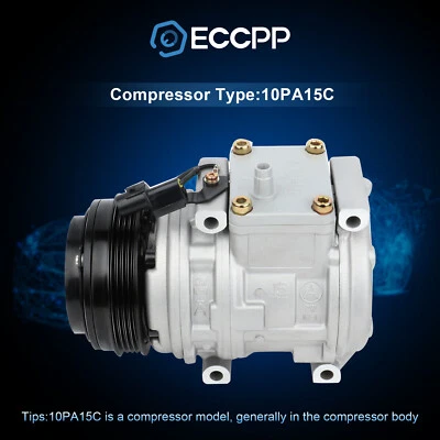 AC Compressor For Toyota Tacoma 1995-2004 2.4L 2.7L For 1994-1996 T100 1221009 - Image 1 of 4