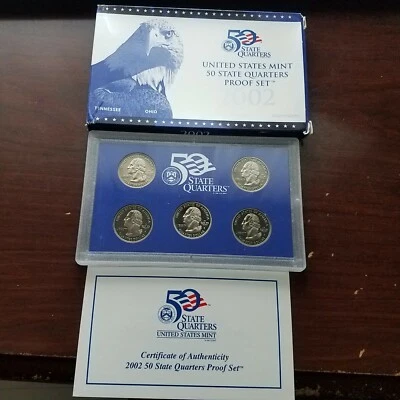 2002 US State Quarter Proof Set with CoA - Image 1 of 4