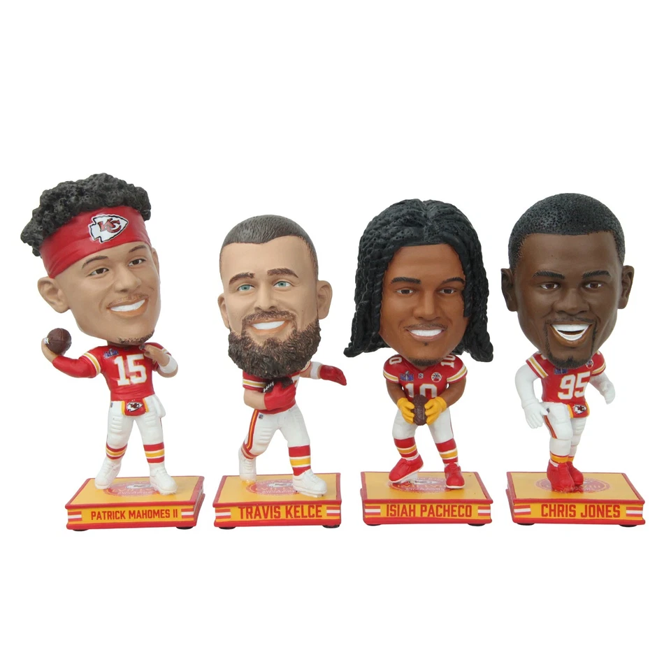 Набор с качелями Kansas City Chiefs Super Bowl LVIII Champions Mini BIGHEAD - Изображение 1 из 1