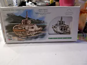 Tugboat 3D Mechanical Wooden Building Model Kit from UGEARS. NEW IN BOX - Picture 1 of 8