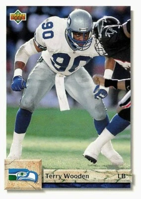 1992 Upper Deck Football #58 Terry Wooden - Image 1 of 2