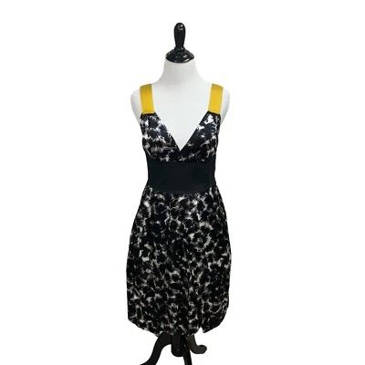 Robert Rodriguez Women's Sheath Dress Size 4 Sleeveless 100% Silk Accent Straps - Image 1 of 4