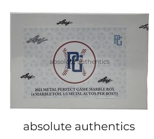 2021 Leaf Metal Perfect Game Marble Box 4 1/1  Auto's Only 315 Boxes Made - Picture 1 of 2